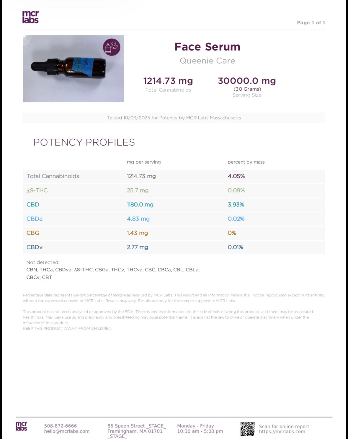 CBD Face Serum