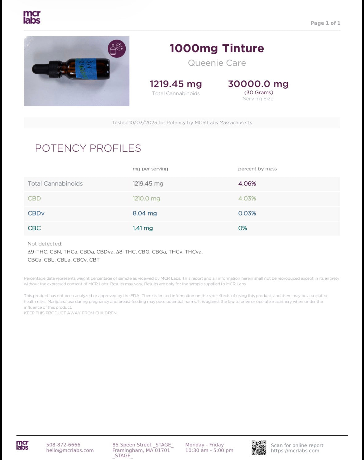 1000 MG CBD Oil